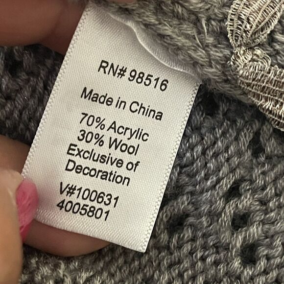 Coldwater Creek Longline Cardigan Plus Size 14 16 Wool Gray Knit Sweater - Picture 9 of 11